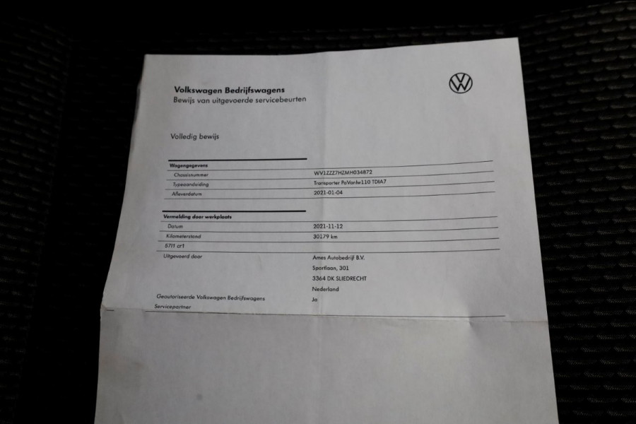 Volkswagen Transporter T6.1 2.0 TDI 150pk DSG- Automaat Lang D.C. Comfortline Airco/Navi 01-2021