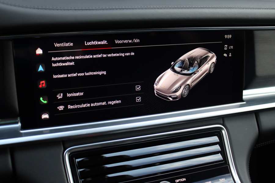 Porsche Panamera Sport Turismo 4.0 Turbo S E-Hybrid | 700pk | Luchtvering | Achterasbesturing | Burmester | Massage | HUD | Stoelventilatie | Panoramadak | Verwarmd Stuurwiel | ACC | Exclusive Design |