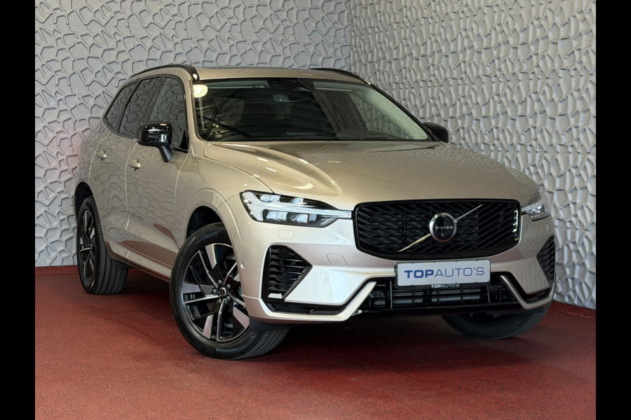 Volvo XC60 2.0 T8 455PK AWD ULTRA DARK NIEUWE AUTO ELEK.TREKHAAK HARMAN KARDON HEADUP 360.CAM STOEL/STUUR VERW LEER SCHUIFDAK