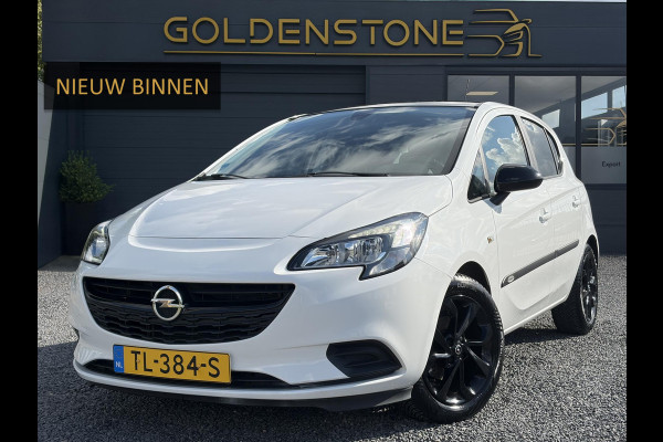 Opel Corsa 1.4 Black Edition Navi,Carplay,Airco,Cruise,Pdc,Weinig km,90pk,5 Deurs,Lm velgen,N.A.P,Zeer Zuinig,Apk tot 08-2027