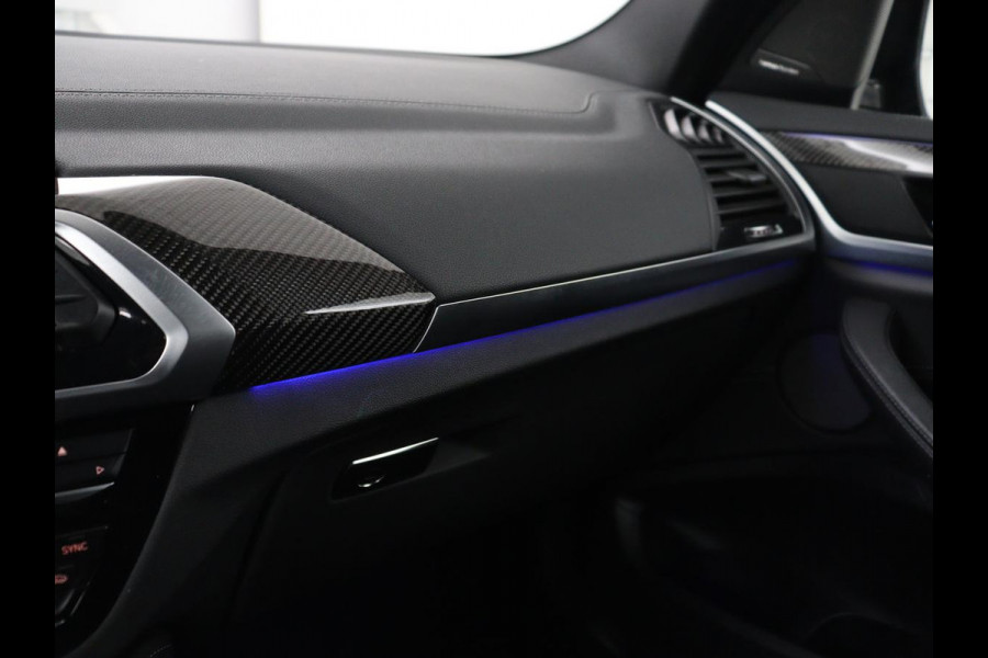 BMW X3 M Competition 510PK | Panoramadak | Head-Up | 360 Camera | Adaptive cruise | Leder | Achterbankverwarming | Carplay | Trekhaak | Sfeerverlichting | Harman/Kardon | Navigatie | Keyless | M Sportstoelen | 21'' velgen | Adaptief LED