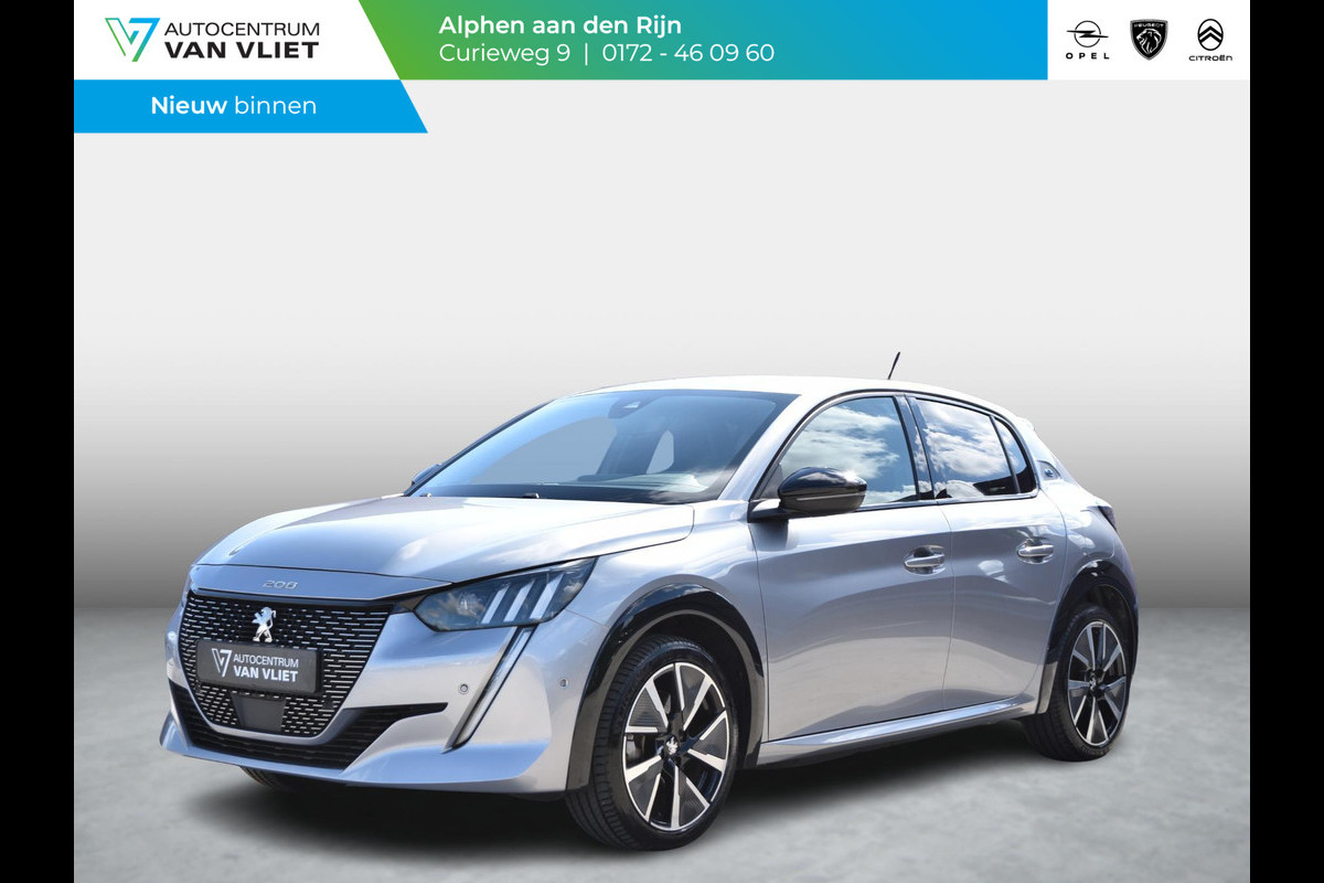 Peugeot e-208 EV GT Pack 50 kWh l voorstoelen verwarmd l adaptief cruise control l Apple Carplay/Android Auto l Alcantara bekleding