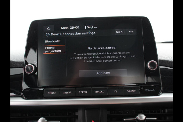 Kia Picanto 1.0 DPi DynamicLine Navigatie Apple Carplay/Android Auto Camera Crusie Control Lichtmetalen velgen Airco