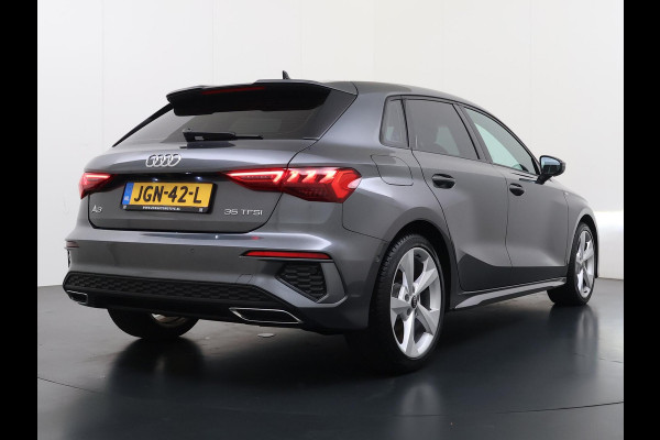 Audi A3 Sportback 35 TFSI S edition 150PK | 3X S-LINE IN & EXTERIEUR + ONDERSTEL | MILD-HYBRIDE  | NAVI + CARPLAY | STOELVERWARMING | CAMERA | ALL SEASON BANDEN | FULL LED | RIJKLAAR MET 12 MND BOVAG GARANTIE |