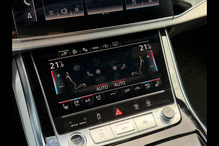 Audi Q8 60 TFSI e quattro Pro Line S Competition | RS Seats | Panoramadak | Stoelventilatie | Stoelverwarming | Stuurverwarming | Massage | Memory Seat | 360 Camera | Luchtvering | Adaptive Cruise Control | Keyless | LED Matrix |