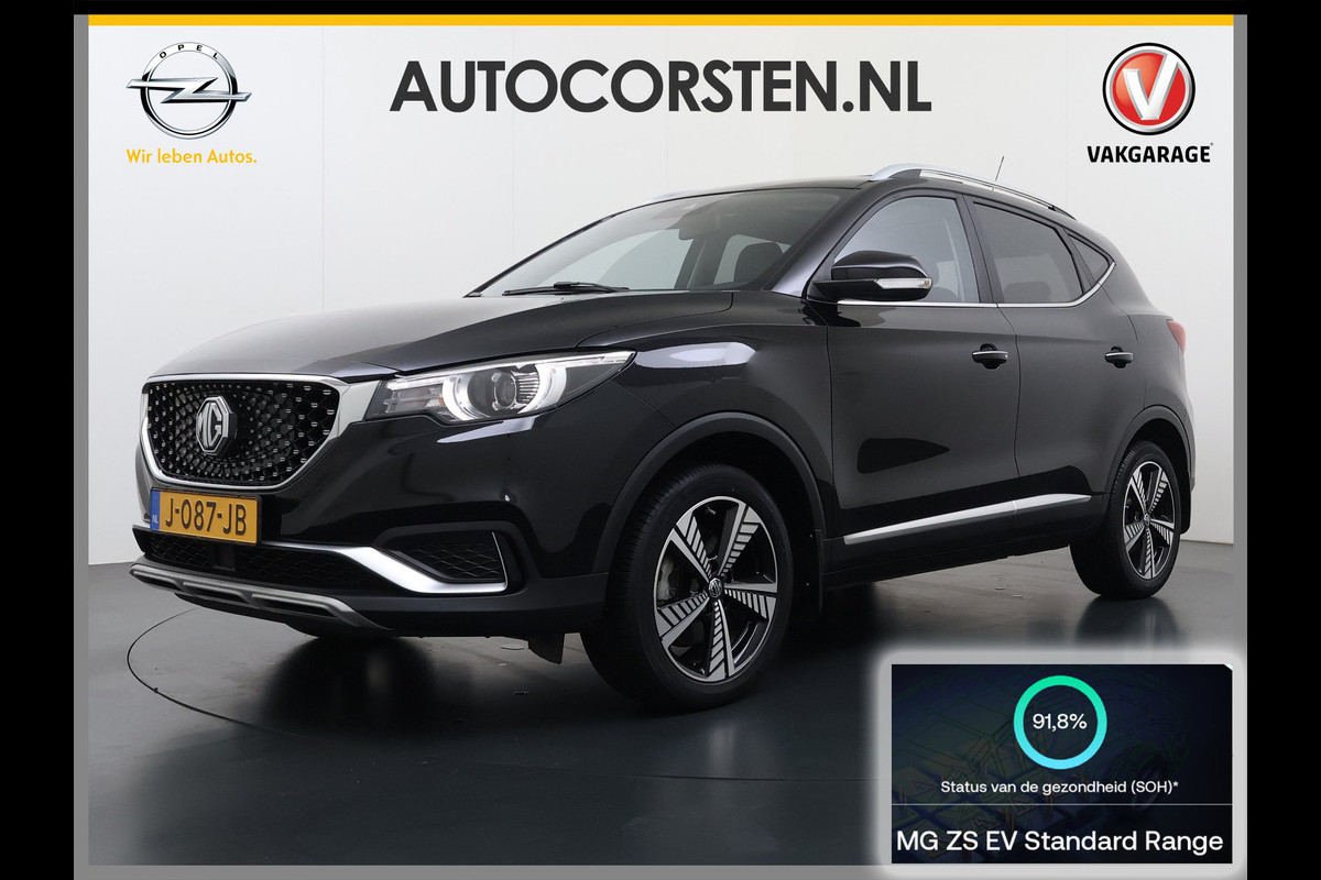 MG Mg Zs EV Luxury 45kWh SOH 92% Panorama-Schuifdak Leder+Verwrmd Trekhaak Adap.Cruise Camera Navi Apple Carplay Android Auto Elek.Stoel  Airco Privacy Glas Isofix DAB Lmv 17" Keyless 1e Eigenaar Dealeronderhouden