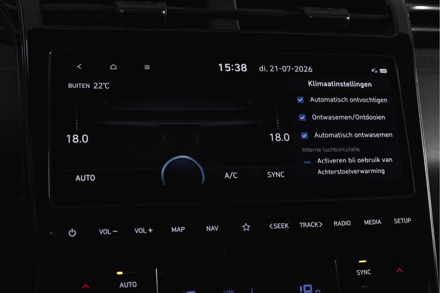 Hyundai Tucson 1.6 T-GDI HEV N Line Sky Orig. NL | S/K-Panodak | Adapt. Cruise | Stoel-+Stuurverw. | PDC | 360 Camera | NAV+App. Connect | ECC | Afn. Trekhaak | LM 19" |