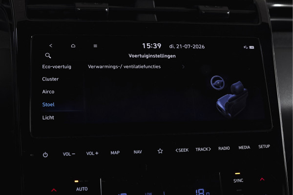 Hyundai Tucson 1.6 T-GDI HEV N Line Sky Orig. NL | S/K-Panodak | Adapt. Cruise | Stoel-+Stuurverw. | PDC | 360 Camera | NAV+App. Connect | ECC | Afn. Trekhaak | LM 19" |