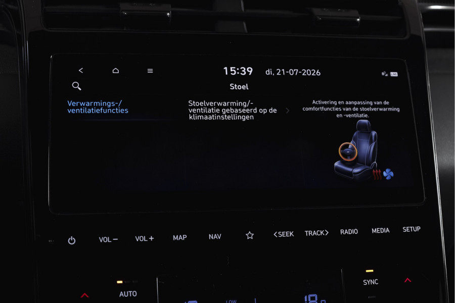 Hyundai Tucson 1.6 T-GDI HEV N Line Sky Orig. NL | S/K-Panodak | Adapt. Cruise | Stoel-+Stuurverw. | PDC | 360 Camera | NAV+App. Connect | ECC | Afn. Trekhaak | LM 19" |
