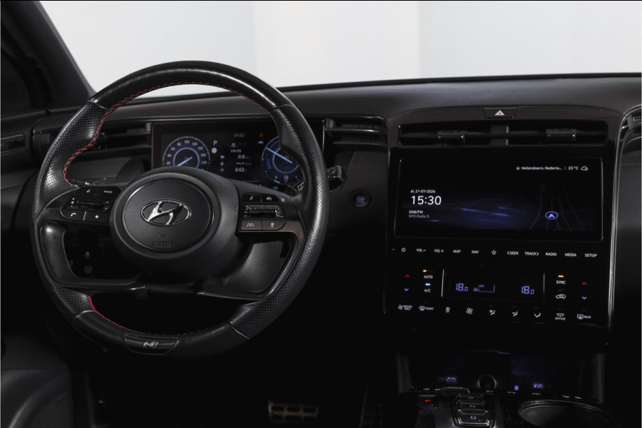 Hyundai Tucson 1.6 T-GDI HEV N Line Sky Orig. NL | S/K-Panodak | Adapt. Cruise | Stoel-+Stuurverw. | PDC | 360 Camera | NAV+App. Connect | ECC | Afn. Trekhaak | LM 19" |