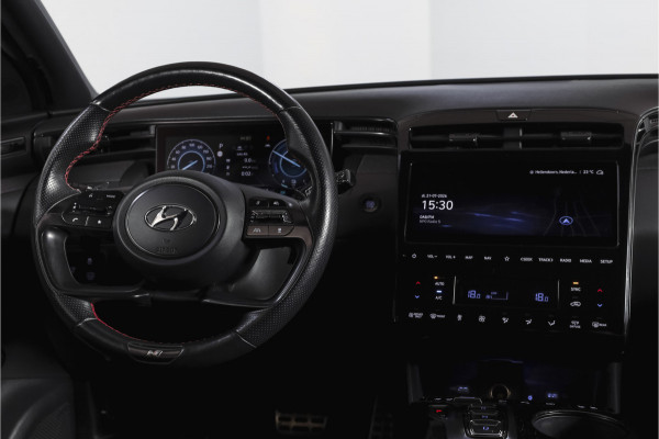 Hyundai Tucson 1.6 T-GDI HEV N Line Sky Orig. NL | S/K-Panodak | Adapt. Cruise | Stoel-+Stuurverw. | PDC | 360 Camera | NAV+App. Connect | ECC | Afn. Trekhaak | LM 19" |