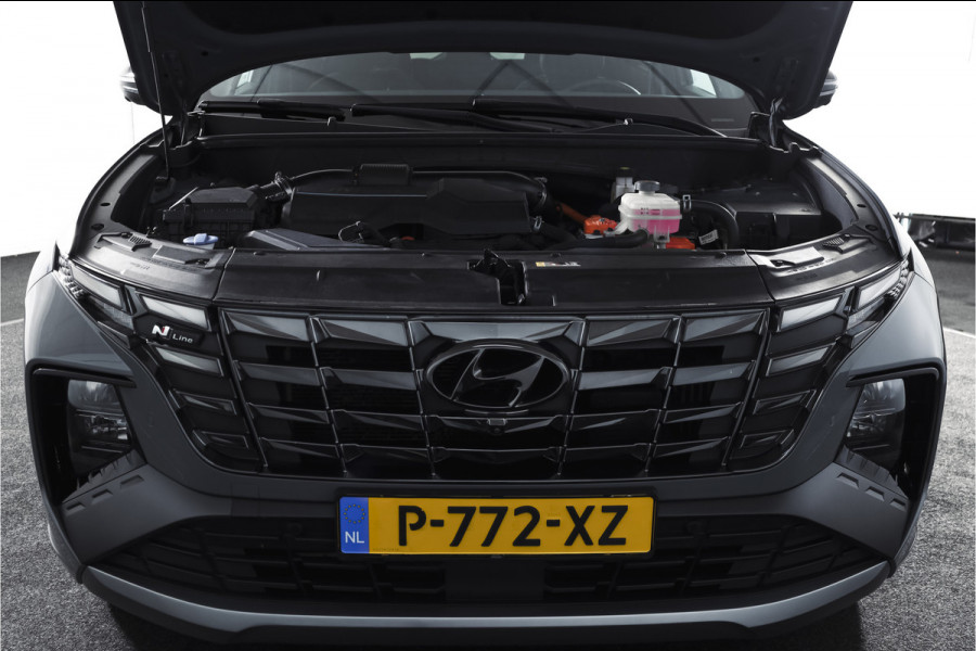 Hyundai Tucson 1.6 T-GDI HEV N Line Sky Orig. NL | S/K-Panodak | Adapt. Cruise | Stoel-+Stuurverw. | PDC | 360 Camera | NAV+App. Connect | ECC | Afn. Trekhaak | LM 19" |