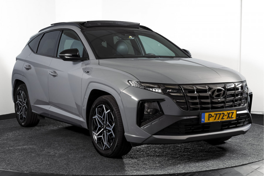 Hyundai Tucson 1.6 T-GDI HEV N Line Sky Orig. NL | S/K-Panodak | Adapt. Cruise | Stoel-+Stuurverw. | PDC | 360 Camera | NAV+App. Connect | ECC | Afn. Trekhaak | LM 19" |