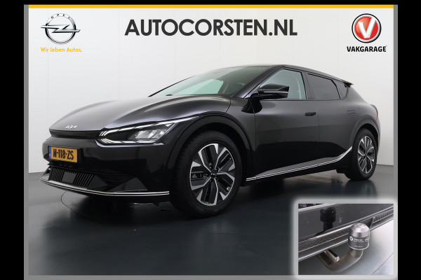 Kia Ev6 Plus 77.4kWh SOH 100% Trekhaak Adap.Cruise Warmtepomp Leder+Ventilatie+Verwarming Meridian®-Surround Verwarmd Stuur+Achterbank N Stoel-Memory Elek.Achterklep Privacy Glas USB Bluetooth DAB ESP Lane Assist 1.600KG Trekgewicht Dealeronderhouden
