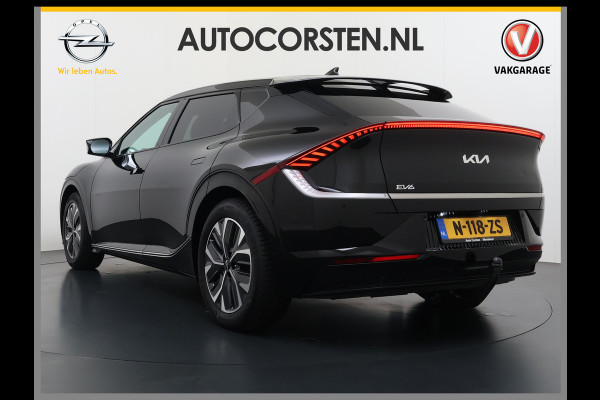 Kia Ev6 Plus 77.4kWh SOH 100% Trekhaak Adap.Cruise Warmtepomp Leder+Ventilatie+Verwarming Meridian®-Surround Verwarmd Stuur+Achterbank N Stoel-Memory Elek.Achterklep Privacy Glas USB Bluetooth DAB ESP Lane Assist 1.600KG Trekgewicht Dealeronderhouden