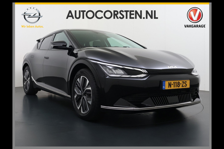 Kia Ev6 Plus 77.4kWh SOH 100% Trekhaak Adap.Cruise Warmtepomp Leder+Ventilatie+Verwarming Meridian®-Surround Verwarmd Stuur+Achterbank N Stoel-Memory Elek.Achterklep Privacy Glas USB Bluetooth DAB ESP Lane Assist 1.600KG Trekgewicht Dealeronderhouden