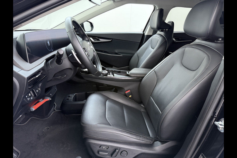 Kia Ev6 Plus 77.4kWh SOH 100% Trekhaak Adap.Cruise Warmtepomp Leder+Ventilatie+Verwarming Meridian®-Surround Verwarmd Stuur+Achterbank N Stoel-Memory Elek.Achterklep Privacy Glas USB Bluetooth DAB ESP Lane Assist 1.600KG Trekgewicht Dealeronderhouden