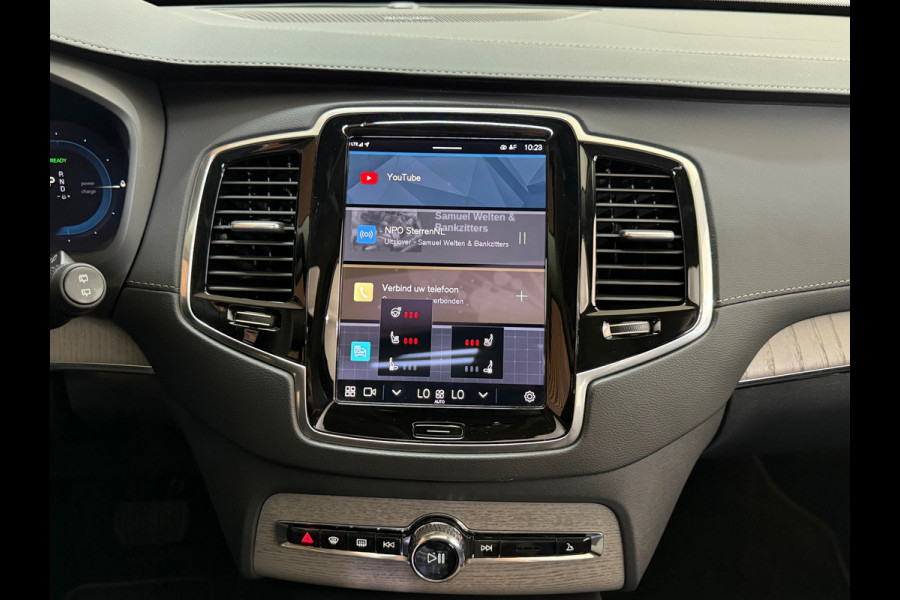 Volvo XC90 2.0 T8 Recharge AWD Ultra Dark 7p|Luchtvering|Trekhaak|Pano| H/K Sound | Massage | Winter Pakket | Driver Assist | HuD