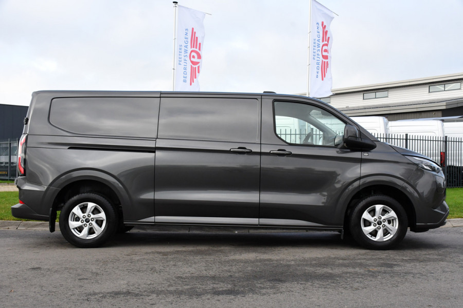 Ford E-Transit Custom 340 L2H1 Limited 65 kWh Virtual, Adaptieve Cruise, Camera, Carplay, Stoelverwarming, LED, 218pk, NAVI, Uniek!