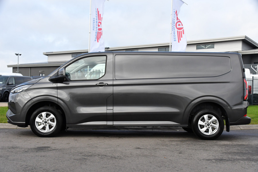 Ford E-Transit Custom 340 L2H1 Limited 65 kWh Virtual, Adaptieve Cruise, Camera, Carplay, Stoelverwarming, LED, 218pk, NAVI, Uniek!
