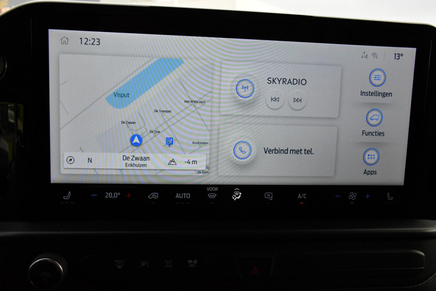 Ford E-Transit Custom 340 L2H1 Limited 65 kWh Virtual, Adaptieve Cruise, Camera, Carplay, Stoelverwarming, LED, 218pk, NAVI, Uniek!