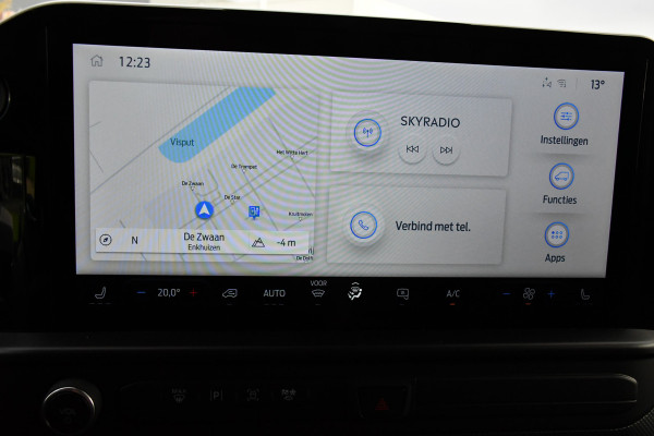 Ford E-Transit Custom 340 L2H1 Limited 65 kWh Virtual, Adaptieve Cruise, Camera, Carplay, Stoelverwarming, LED, 218pk, NAVI, Uniek!