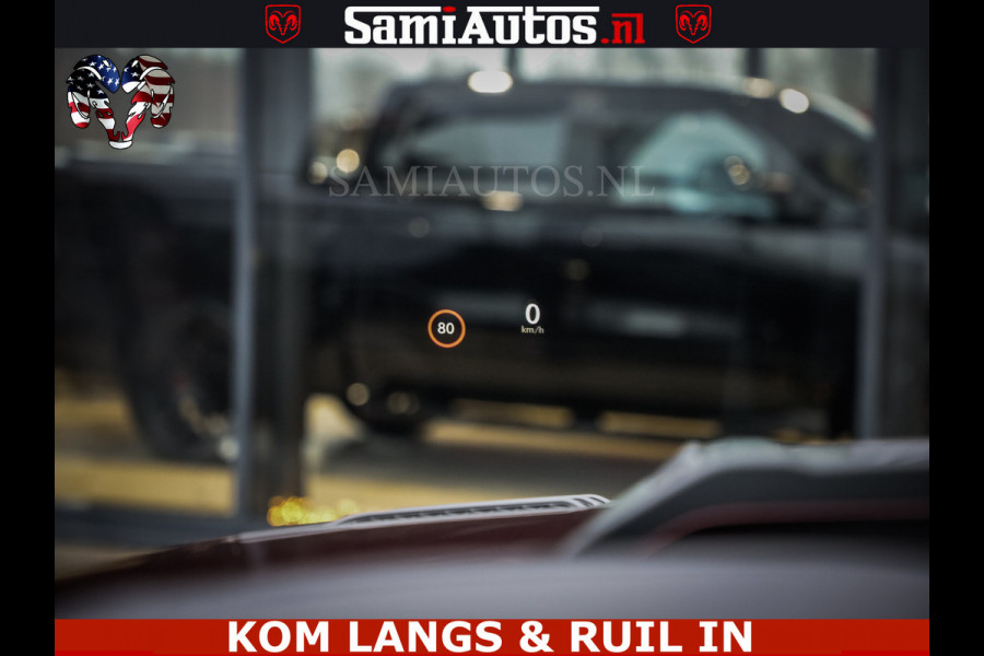 Dodge Ram Limited Night High Output 540HP 706Nm | Massage + Full Option | De Meest Luxe en Volle Pick-Up in zijn Klasse | Comfortabele Dubbele Cabine met Royale 5 Zitplaatsen | BPM vrij | Nu Leverbaar uit Voorraad | Voorraad Nr 2300 - 7689 | De specialist in Amerikaanse pick‑ups in Nederland en Europa.