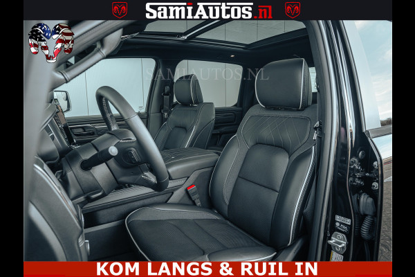 Dodge Ram Limited H.O 540PK 706Nm | Massage + Full Option | De Meest Luxe en Volle Pick-Up in zijn Klasse | Comfortabele Dubbele Cabine met Royale 5 Zitplaatsen | BPM vrij | Nu Leverbaar uit Voorraad | Voorraad Nr 2326 - 5169 | De specialist in Amerikaanse pick‑ups in Nederland en Europa.