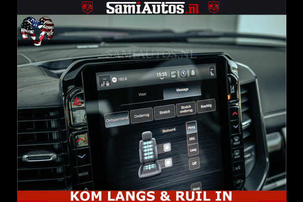 Dodge Ram Limited H.O 540PK 706Nm | Massage + Full Option | De Meest Luxe en Volle Pick-Up in zijn Klasse | Comfortabele Dubbele Cabine met Royale 5 Zitplaatsen | BPM vrij | Nu Leverbaar uit Voorraad | Voorraad Nr 2326 - 5169 | De specialist in Amerikaanse pick‑ups in Nederland en Europa.
