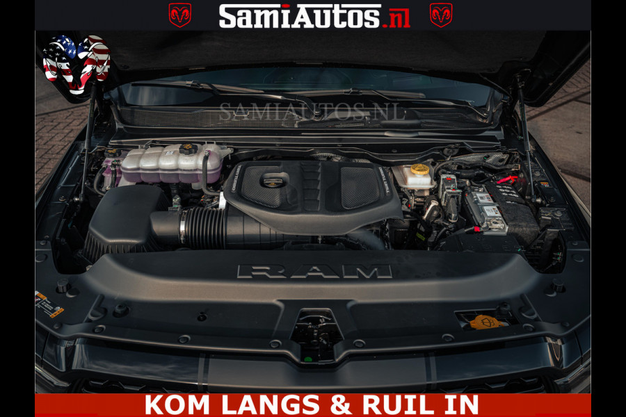 Dodge Ram Limited H.O 540PK 706Nm | Massage + Full Option | De Meest Luxe en Volle Pick-Up in zijn Klasse | Comfortabele Dubbele Cabine met Royale 5 Zitplaatsen | BPM vrij | Nu Leverbaar uit Voorraad | Voorraad Nr 2326 - 5169 | De specialist in Amerikaanse pick‑ups in Nederland en Europa.
