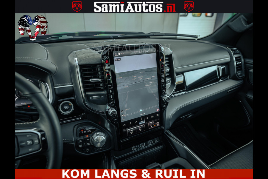 Dodge Ram Limited H.O 540PK 706Nm | Massage + Full Option | De Meest Luxe en Volle Pick-Up in zijn Klasse | Comfortabele Dubbele Cabine met Royale 5 Zitplaatsen | BPM vrij | Nu Leverbaar uit Voorraad | Voorraad Nr 2326 - 5169 | De specialist in Amerikaanse pick‑ups in Nederland en Europa.