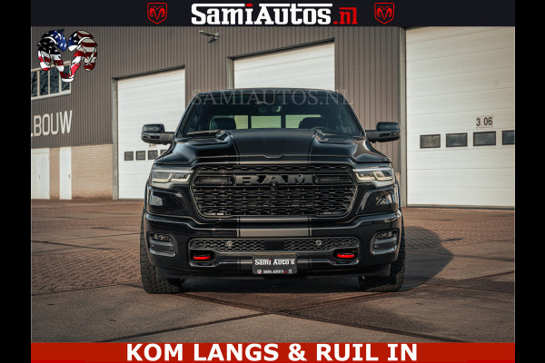 Dodge Ram Limited H.O 540PK 706Nm | Massage + Full Option | De Meest Luxe en Volle Pick-Up in zijn Klasse | Comfortabele Dubbele Cabine met Royale 5 Zitplaatsen | BPM vrij | Nu Leverbaar uit Voorraad | Voorraad Nr 2326 - 5169 | De specialist in Amerikaanse pick‑ups in Nederland en Europa.