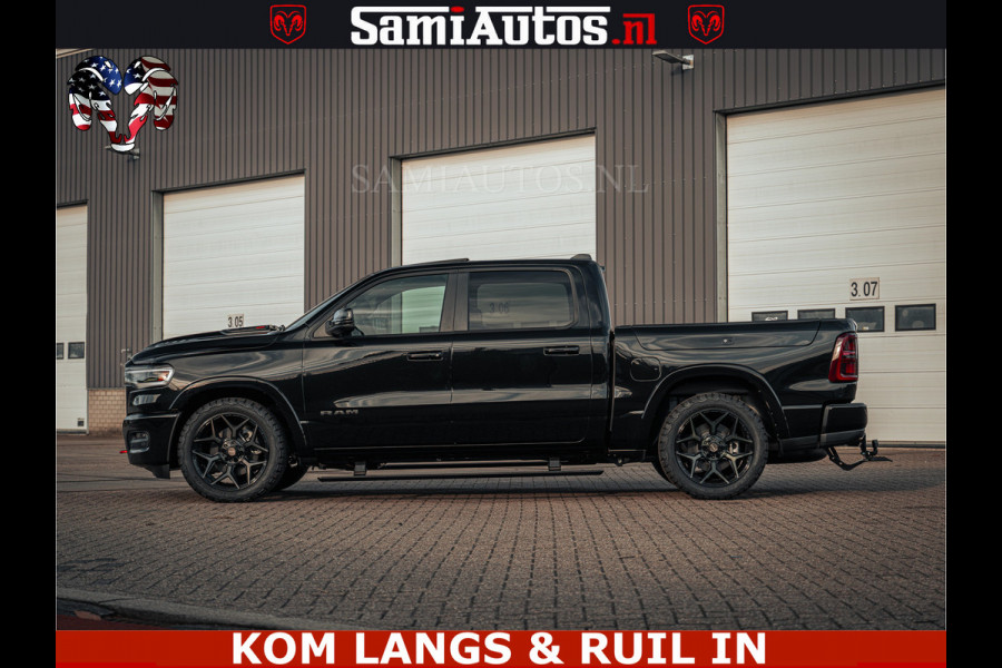 Dodge Ram Limited H.O 540PK 706Nm | Massage + Full Option | De Meest Luxe en Volle Pick-Up in zijn Klasse | Comfortabele Dubbele Cabine met Royale 5 Zitplaatsen | BPM vrij | Nu Leverbaar uit Voorraad | Voorraad Nr 2326 - 5169 | De specialist in Amerikaanse pick‑ups in Nederland en Europa.