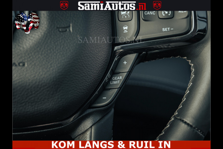 Dodge Ram Limited H.O 540PK 706Nm | Massage + Full Option | De Meest Luxe en Volle Pick-Up in zijn Klasse | Comfortabele Dubbele Cabine met Royale 5 Zitplaatsen | BPM vrij | Nu Leverbaar uit Voorraad | Voorraad Nr 2326 - 5169 | De specialist in Amerikaanse pick‑ups in Nederland en Europa.