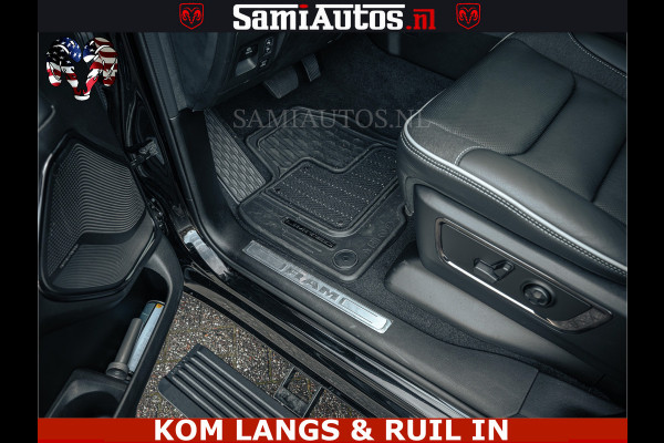 Dodge Ram Limited H.O 540PK 706Nm | Massage + Full Option | De Meest Luxe en Volle Pick-Up in zijn Klasse | Comfortabele Dubbele Cabine met Royale 5 Zitplaatsen | BPM vrij | Nu Leverbaar uit Voorraad | Voorraad Nr 2326 - 5169 | De specialist in Amerikaanse pick‑ups in Nederland en Europa.