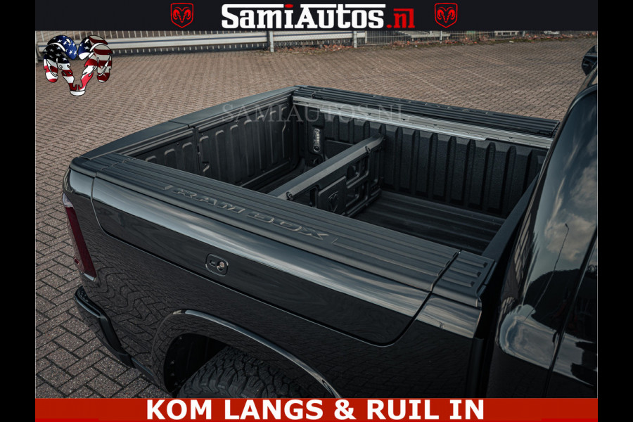 Dodge Ram Limited H.O 540PK 706Nm | Massage + Full Option | De Meest Luxe en Volle Pick-Up in zijn Klasse | Comfortabele Dubbele Cabine met Royale 5 Zitplaatsen | BPM vrij | Nu Leverbaar uit Voorraad | Voorraad Nr 2326 - 5169 | De specialist in Amerikaanse pick‑ups in Nederland en Europa.