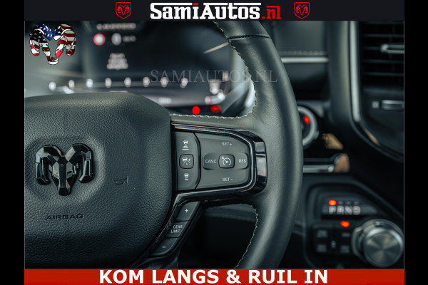 Dodge Ram Limited H.O 540PK 706Nm | Massage + Full Option | De Meest Luxe en Volle Pick-Up in zijn Klasse | Comfortabele Dubbele Cabine met Royale 5 Zitplaatsen | BPM vrij | Nu Leverbaar uit Voorraad | Voorraad Nr 2326 - 5169 | De specialist in Amerikaanse pick‑ups in Nederland en Europa.