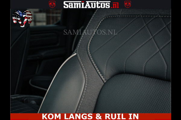 Dodge Ram LIMITED NIGHT H.O 540HP 706Nm | Massage + Full Option | De Meest Luxe en Volle Pick-Up in zijn Klasse | Comfortabele Dubbele Cabine met Royale 5 Zitplaatsen | BPM vrij | Nu Leverbaar uit Voorraad | Voorraad Nr 2370 - 5411 | De specialist in Amerikaanse pick‑ups in Nederland en Europa.
