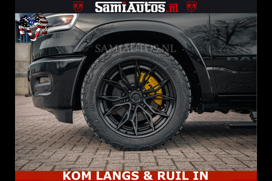Dodge Ram LIMITED NIGHT H.O 540HP 706Nm | Massage + Full Option | De Meest Luxe en Volle Pick-Up in zijn Klasse | Comfortabele Dubbele Cabine met Royale 5 Zitplaatsen | BPM vrij | Nu Leverbaar uit Voorraad | Voorraad Nr 2370 - 5411 | De specialist in Amerikaanse pick‑ups in Nederland en Europa.