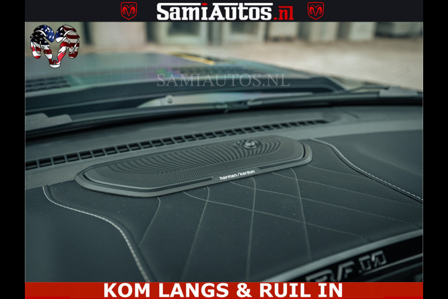Dodge Ram LIMITED NIGHT H.O 540HP 706Nm | Massage + Full Option | De Meest Luxe en Volle Pick-Up in zijn Klasse | Comfortabele Dubbele Cabine met Royale 5 Zitplaatsen | BPM vrij | Nu Leverbaar uit Voorraad | Voorraad Nr 2370 - 5411 | De specialist in Amerikaanse pick‑ups in Nederland en Europa.