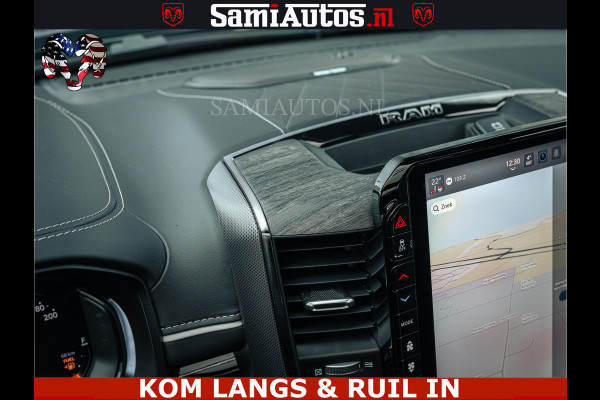 Dodge Ram LIMITED NIGHT H.O 540HP 706Nm | Massage + Full Option | De Meest Luxe en Volle Pick-Up in zijn Klasse | Comfortabele Dubbele Cabine met Royale 5 Zitplaatsen | BPM vrij | Nu Leverbaar uit Voorraad | Voorraad Nr 2370 - 5411 | De specialist in Amerikaanse pick‑ups in Nederland en Europa.