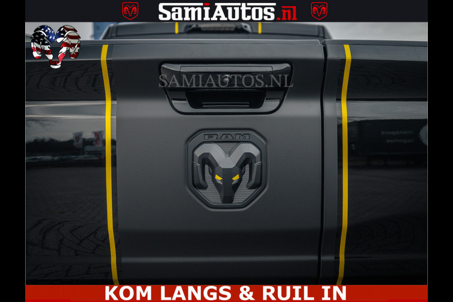 Dodge Ram LIMITED NIGHT H.O 540HP 706Nm | Massage + Full Option | De Meest Luxe en Volle Pick-Up in zijn Klasse | Comfortabele Dubbele Cabine met Royale 5 Zitplaatsen | BPM vrij | Nu Leverbaar uit Voorraad | Voorraad Nr 2370 - 5411 | De specialist in Amerikaanse pick‑ups in Nederland en Europa.