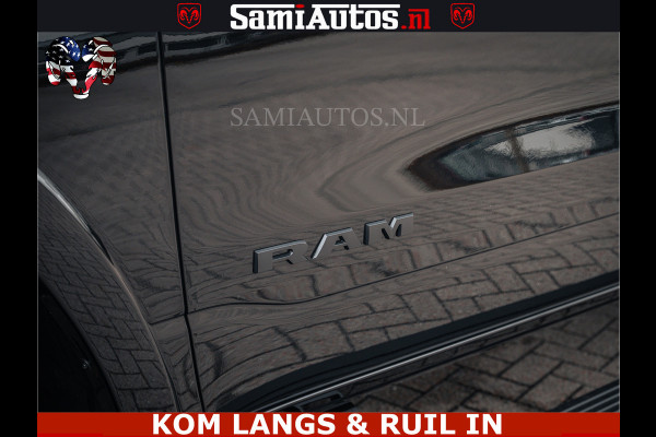 Dodge Ram LIMITED NIGHT H.O 540HP 706Nm | Massage + Full Option | De Meest Luxe en Volle Pick-Up in zijn Klasse | Comfortabele Dubbele Cabine met Royale 5 Zitplaatsen | BPM vrij | Nu Leverbaar uit Voorraad | Voorraad Nr 2370 - 5411 | De specialist in Amerikaanse pick‑ups in Nederland en Europa.