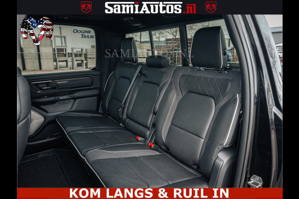Dodge Ram LIMITED NIGHT H.O 540HP 706Nm | Massage + Full Option | De Meest Luxe en Volle Pick-Up in zijn Klasse | Comfortabele Dubbele Cabine met Royale 5 Zitplaatsen | BPM vrij | Nu Leverbaar uit Voorraad | Voorraad Nr 2370 - 5411 | De specialist in Amerikaanse pick‑ups in Nederland en Europa.