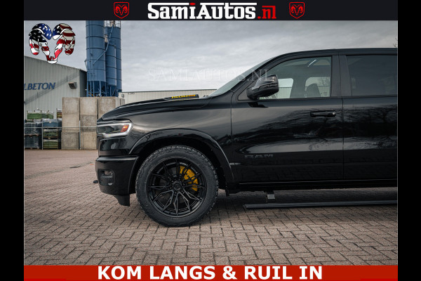 Dodge Ram LIMITED NIGHT H.O 540HP 706Nm | Massage + Full Option | De Meest Luxe en Volle Pick-Up in zijn Klasse | Comfortabele Dubbele Cabine met Royale 5 Zitplaatsen | BPM vrij | Nu Leverbaar uit Voorraad | Voorraad Nr 2370 - 5411 | De specialist in Amerikaanse pick‑ups in Nederland en Europa.