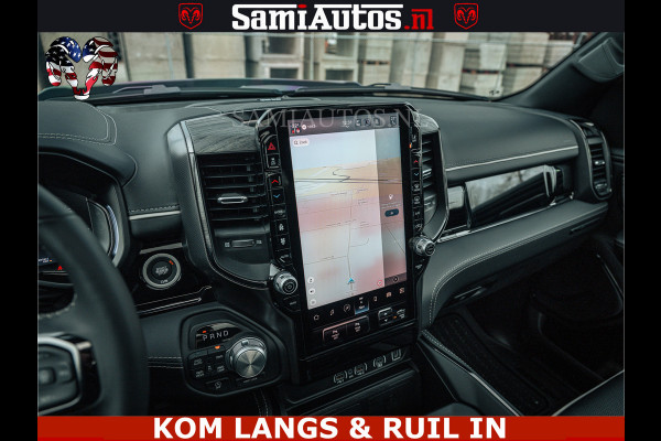Dodge Ram LIMITED NIGHT H.O 540HP 706Nm | Massage + Full Option | De Meest Luxe en Volle Pick-Up in zijn Klasse | Comfortabele Dubbele Cabine met Royale 5 Zitplaatsen | BPM vrij | Nu Leverbaar uit Voorraad | Voorraad Nr 2370 - 5411 | De specialist in Amerikaanse pick‑ups in Nederland en Europa.