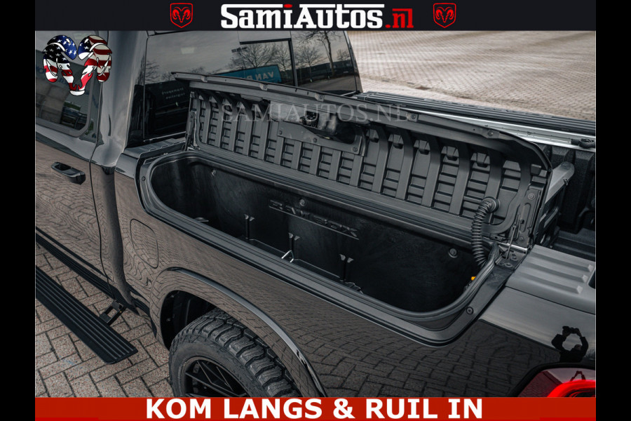 Dodge Ram LIMITED NIGHT H.O 540HP 706Nm | Massage + Full Option | De Meest Luxe en Volle Pick-Up in zijn Klasse | Comfortabele Dubbele Cabine met Royale 5 Zitplaatsen | BPM vrij | Nu Leverbaar uit Voorraad | Voorraad Nr 2370 - 5411 | De specialist in Amerikaanse pick‑ups in Nederland en Europa.