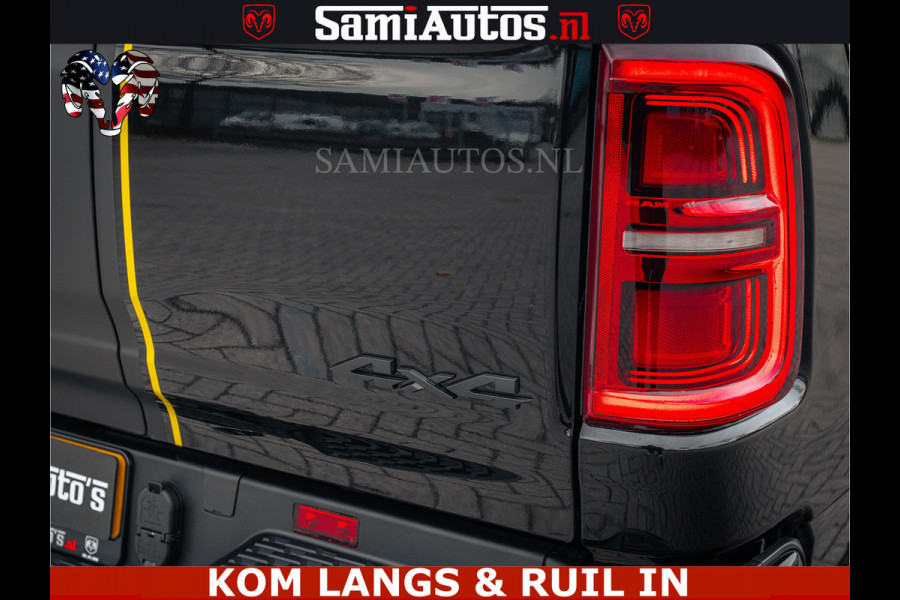 Dodge Ram LIMITED NIGHT H.O 540HP 706Nm | Massage + Full Option | De Meest Luxe en Volle Pick-Up in zijn Klasse | Comfortabele Dubbele Cabine met Royale 5 Zitplaatsen | BPM vrij | Nu Leverbaar uit Voorraad | Voorraad Nr 2370 - 5411 | De specialist in Amerikaanse pick‑ups in Nederland en Europa.