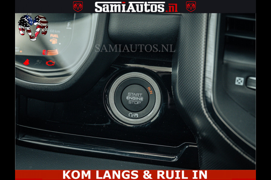 Dodge Ram LIMITED NIGHT H.O 540HP 706Nm | Massage + Full Option | De Meest Luxe en Volle Pick-Up in zijn Klasse | Comfortabele Dubbele Cabine met Royale 5 Zitplaatsen | BPM vrij | Nu Leverbaar uit Voorraad | Voorraad Nr 2370 - 5411 | De specialist in Amerikaanse pick‑ups in Nederland en Europa.