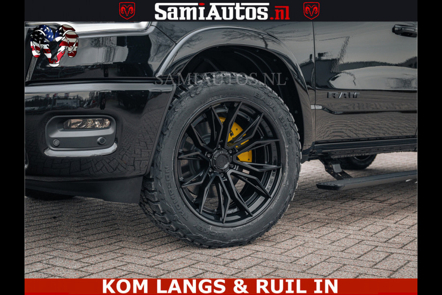 Dodge Ram LIMITED NIGHT H.O 540HP 706Nm | Massage + Full Option | De Meest Luxe en Volle Pick-Up in zijn Klasse | Comfortabele Dubbele Cabine met Royale 5 Zitplaatsen | BPM vrij | Nu Leverbaar uit Voorraad | Voorraad Nr 2370 - 5411 | De specialist in Amerikaanse pick‑ups in Nederland en Europa.